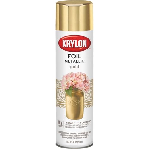 Krylon 8 Oz. Premium Foil Metallic Gold Spray Paint - 1 Each