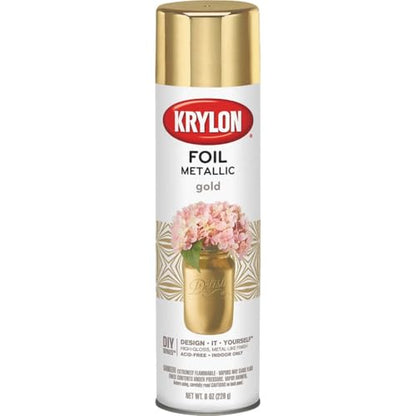 Krylon 8 Oz. Premium Foil Metallic Gold Spray Paint - 1 Each