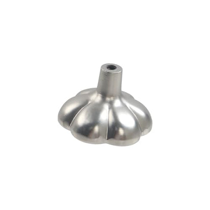 Geesatis Silver Flower Knobs,4 Pcs Modern Single Hole Drawer Pull - style: O-Silver