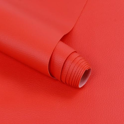 Marine Vinyl Fabric Waterproof Leather Material 55"×36" Red - color: Red, size: 36"×54"