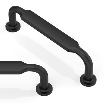 10 Pack Matte Black Cabinet Pulls 3.75 Inch(96mm) Kitchen Cabinet Handles Solid Zinc Alloy Cabinet Hardware Drawer Pulls - color: Matte Black, size: 3.75" Hole Center