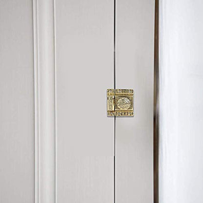 A29 Cabinet Latch, Solid Brass, Windsor Design, Polished Lacquered Finish - color: Polished Lacquered