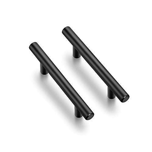 Ravinte Matte Black Cabinet Handles 6" Length,3.75" Hole Center,4 Pack - size: 6 Inch (3.75 Inch Hole Center)