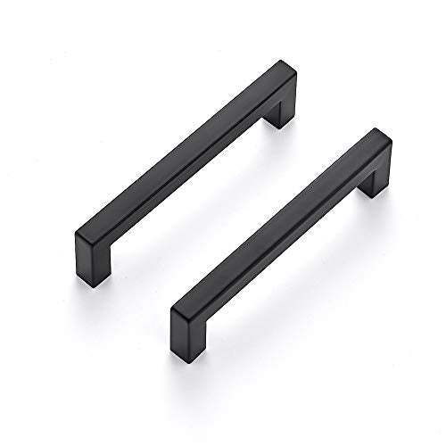 Ravinte Matte Black Square Cabinet Handles Drawer Pulls,5 Inch,30 Pack - color: Matte Black