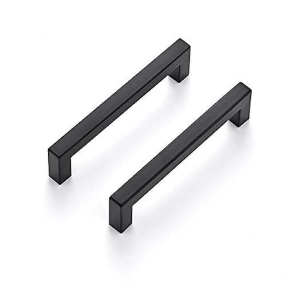 Ravinte Matte Black Square Cabinet Handles Drawer Pulls,5 Inch,30 Pack - color: Matte Black