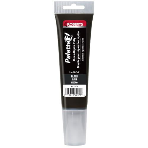 Roberts Palette Quick-Repair Putty for Wood, Laminate & Vinyl - Black - color: black