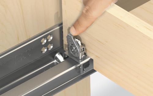 BLUM Tandem Plus BLUMOTION Drawer Slides Complete Pair, with Runners 563H, Locking Devices, Rear Mounting Brackets and Screws (for face Frame or Frameless Application) 21 Inch