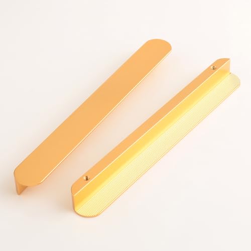 5 Pack Gold Drawer Pulls Dresser Handle Cup Handles for cabinets 6.3 Inch(160mm) Hole Center Modern Minimalist Furniture Hardware - color: Gold-5 Pack, size: 6.3 Inch(160mm)