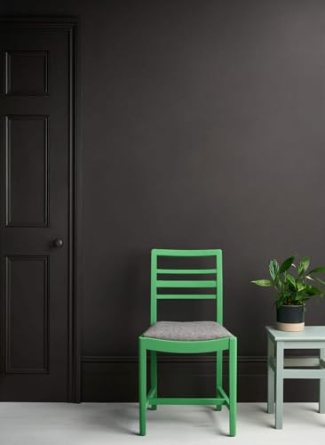 Annie Sloan Satin Paint (Graphite, 25 Fl Oz/750 mL). Soft sheen for interior wood and metal. Self-leveling, all-in-one paint with no wax or lacquer required. - color: Graphite