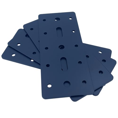 4 PCS 6"X2.5" Straight Steel Flat Plate,Heavy Duty Mending Plate Joining Brackets, Connecting Brackets, I Strap Metal Plate. Fit 4x4,6x6 for Repair House,Furniture,Straight Flat Plate for tress - size: 6"x2.5"