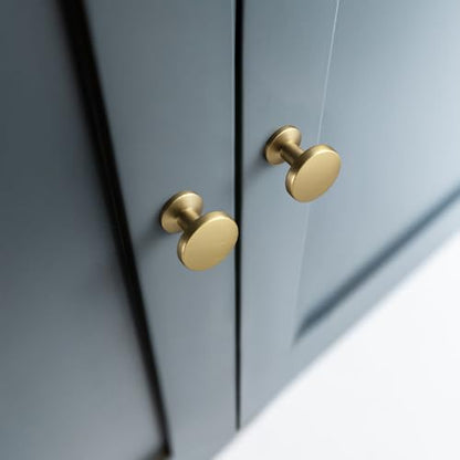 Champagne Bronze Cabinet Knobs with Cylindrical Stem, Set of 12 - color: Champagne Bronze