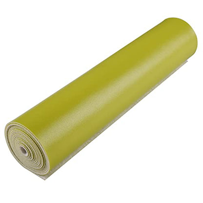 HGUAN Smooth Solid Color Grass Green Faux Leather 12"X53"(30cmX135cm),Faux Leather Sheets Roll Very Suitable for Making Crafts, Leather Earrings, Bows,Sewing (Grass Green) - color: Grass Green