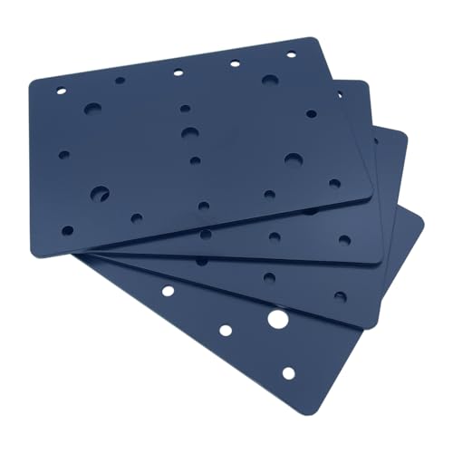 4 PCS 6"X4" Straight Steel Flat Plate,Heavy Duty Mending Plate Joining Brackets, Connecting Brackets, I Strap Metal Plate. Fit 4x4,6x6 for Repair House,Furniture,Straight Flat Plate for tress - size: 6"x4"