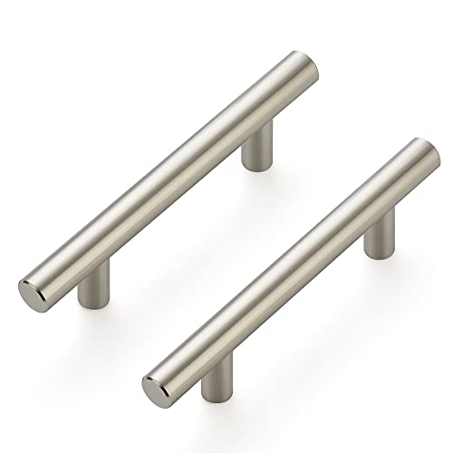 Ravinte Brushed Nickel Cabinet Handles 5" Length,3" Hole,10 Pack - size: 5 Inch (3 Inch Hole Center)
