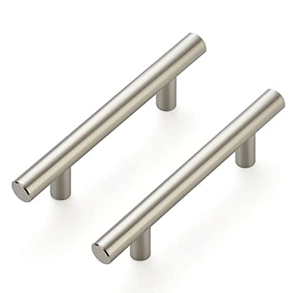 Ravinte Brushed Nickel Cabinet Handles 5" Length,3" Hole,10 Pack - size: 5 Inch (3 Inch Hole Center)