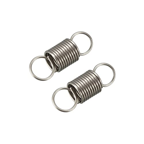 METALLIXITY Extension Spring (0.5x5x15mm/0.02"x0.2"x0.59") 2Pcs, Stainless Steel Tension Spring Wire - for Home Repair Construction Machinery - size: 0.02"x0.2"x0.59"