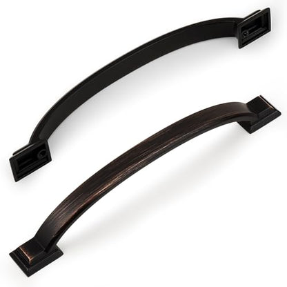 Probrico 5 Pack 5 Inch Oil Rubbed Bronze Cabinet Pulls Solid Zinc Alloy - color: Oil Rubbed Bronze, size: 5" Hole Center(128mm)