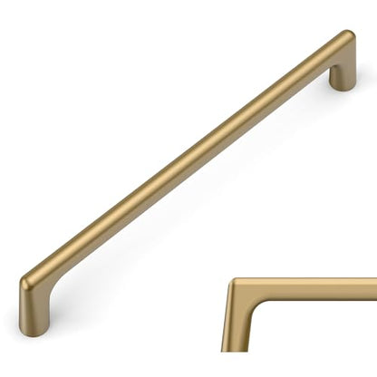 Amerdeco 10 Pack Champagne Bronze Cabinet Pulls 7.5 Inch(192MM) Hole Centers Kitchen Cabinet Handles Hardware Kitchen Handles for Cabinets Cupboard Handles Drawer Pulls ZH0041 - color: Champagne Bronze, size: 7.5" hole center