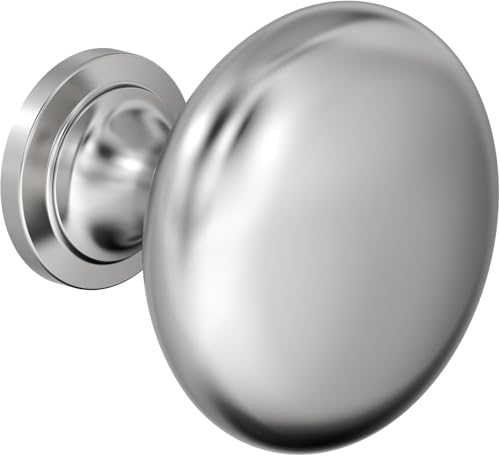 Amerock 1-1/4" Round Edona Polished Chrome Cabinet Knob - color: Polished Chrome, size: 1-1/4 Inch (32 mm) Diameter