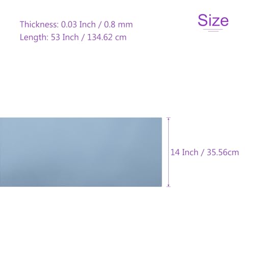 DMiotech 1 Pack 14 Inch x 53 Inch Faux Leather Sheet Furniture Cover Napa Skin Sky Blue PU Leather Roll for Handmade DIY Craft Projects - color: Sky Blue