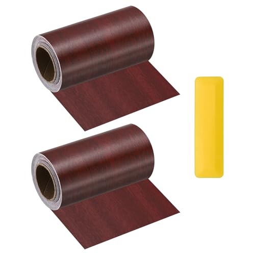 HARFINGTON Wood Grain Repair Tape 4" x16ft Self-Adhesive Repair Patch - color: Walnut, size: 4" x 16ft
