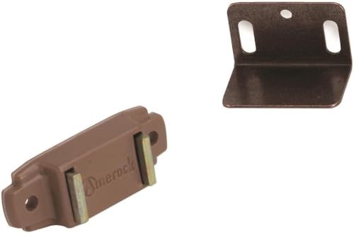 Amerock 1-15/16" Tan Magnetic Cabinet Catch with Strike Plate