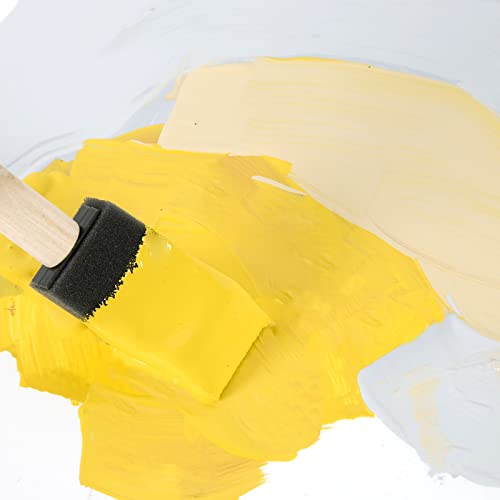 Mister Rui 24 Pack 1 Inch Foam Paint Brushes for Painting and Cleaning - color: Foam Brush Set | Pack of 24