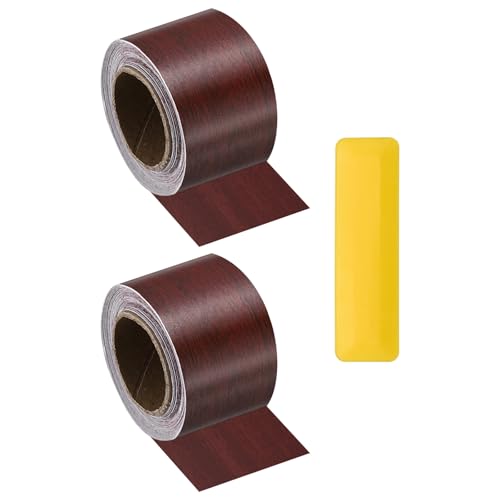 HARFINGTON Wood Grain Repair Tape 2" x16ft Self-Adhesive Repair Patch - color: Walnut, size: 2" x 16ft