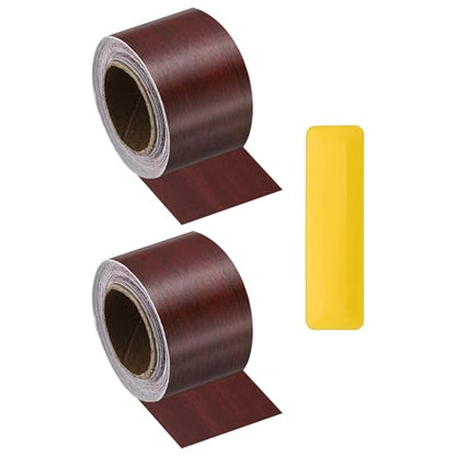 HARFINGTON Wood Grain Repair Tape 2" x16ft Self-Adhesive Repair Patch - color: Walnut, size: 2" x 16ft