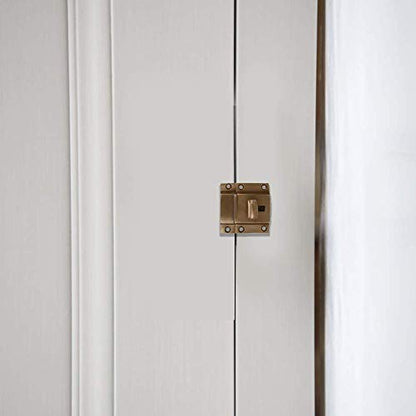 A29 Cabinet Latch, Solid Brass, Windsor Design, Antique Brass Plated - color: Antique Brass-P