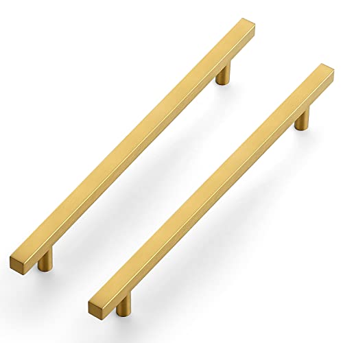 Ravinte Gold Cabinet Handles 8-4/5 Inch 20 Pack, Square Cabinet Pulls - size: 8-4/5 Inch Hole Centers