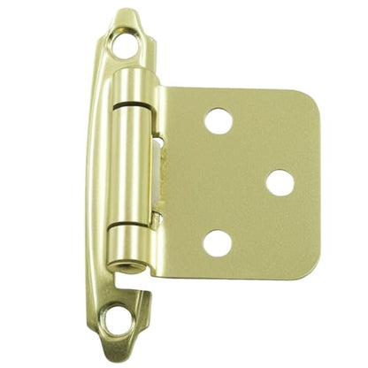 4-Pack (2 Pair) Gold Self-Closing Cabinet Hinges - color: Gold