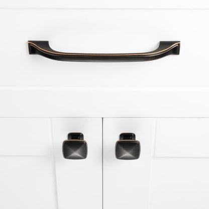 Oil Rubbed Bronze Cabinet Knobs Square Cabinet Pulls 10 Pack 1990 - color: Oil Rubbed Bronze, size: 1-1/4 Inches, style: 10 Pack Square Knob