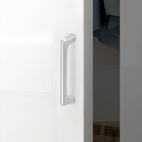 10 Pack 3 inch Brushed Satin Nickel Kitchen Cabinet Handles - color: Brushed Satin Nickel, size: 3 inch Hole Center