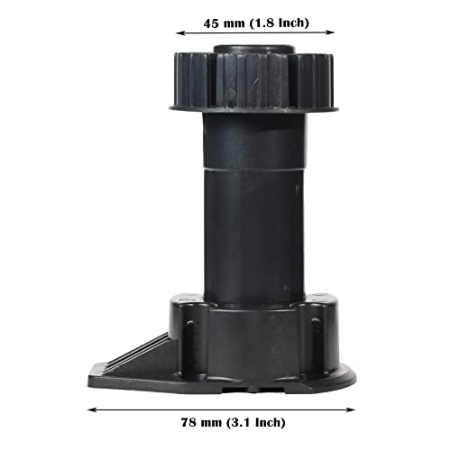 4-Pack Adjustable Cabinet Leveling Legs, 4.7"-5.9" Height, 330 lb Capacity - size: 4 Pieces