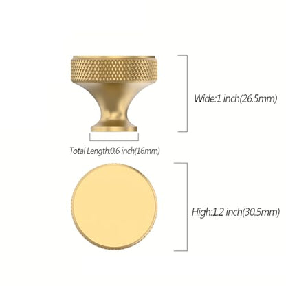 Asidrama 10 Pack Champagne Bronze Kitchen Cabinet Knobs Knurled Dresser Knobs Drawer Pulls Cabinet Hardware Aluminum Knob for Dresser Drawers - color: Champagne Bronze, style: 10 Pack