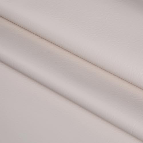 Faux Leather 0.7mm Upholstery Fabric by the Yard 12 Yard Beige - color: Beige, size: 12 Yard