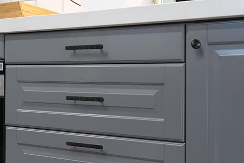 Goo-Ki 3-3/4 Inch （96mm） Hole Centers Luxurious & Sturdy Zinc Alloy Cabinet Handls,Matt Black Cabinet Pulls for Kitchen,Drawer,Cupboard & Wardrobe,6 Pack - color: Matte Black, size: 3.8 inch (96 mm) Hole Centers, style: Pulls With No Backplate