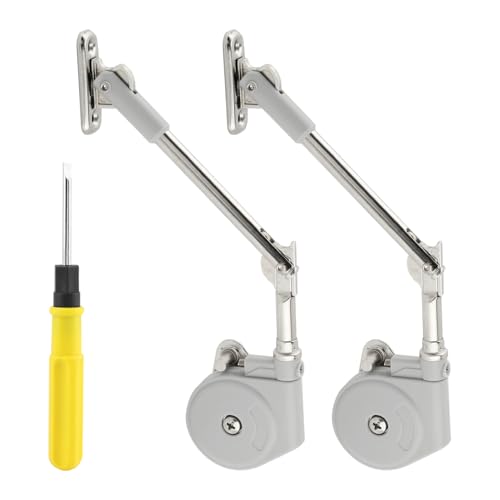 Toy Box Hinges Soft Close 2 Pcs, Zinc Alloy Safety Soft Close Hinges