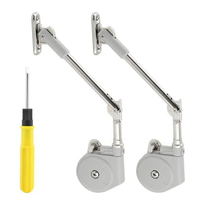 Toy Box Hinges Soft Close 2 Pcs, Zinc Alloy Safety Soft Close Hinges
