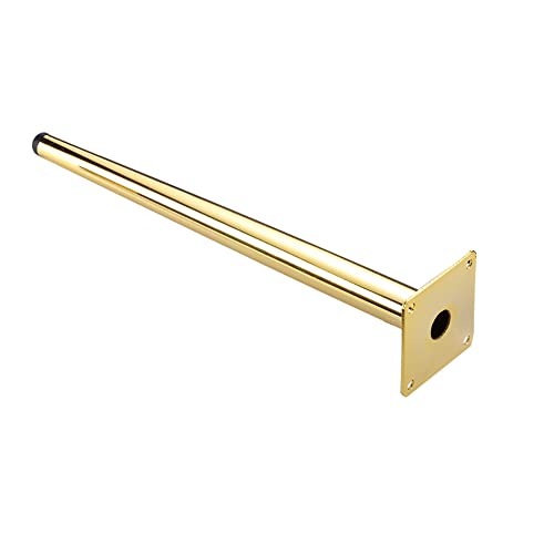 Osring 14 Inch Furniture Table Legs Straight, Gold Metal Coffee Table Feet - size: 14 Inch