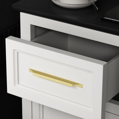 Peaha 10 Pack 5 Inch Hole Center Gold Drawer Handles Long Cabinet Pulls - color: Matte Gold-10pack, size: 5in Hole Centers