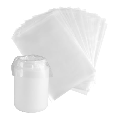 Paint Sprayer Liners Bags 100Pcs Transparent Spray Gun Cup Canister Liners 7.8'' X 11.8'' Paints Strainer Liner for Wagner Paint Sprayer Parts
