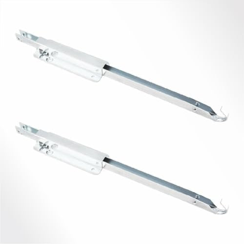 POWERTEC Drop Leaf Table Supports – Set of 2, Silver Metal Table Bracket Support, Strong & Stable Drop Leaf Support, Holds 50lbs Each - Premium Steel, Burr Free Profile & Zinc Coated Finish - 71426 - size: Metal Drop Leaf Table Supports, 2PK