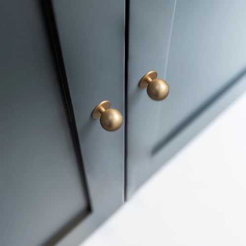 Champagne Bronze Cabinet Knobs, 1 Inch Dia., Set of 12 - color: Champagne Bronze, size: 1" Diameter