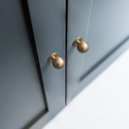 Champagne Bronze Cabinet Knobs, 1 Inch Dia., Set of 12 - color: Champagne Bronze, size: 1" Diameter
