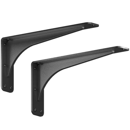 Starby Gladiator Series Solid Heavy Duty Welded 500 Lb Low Profile Granite Countertop Support Shelf Brackets Floating Shelf Discrete Slim 500 LB Capacity (2 Pack) (7" x 15" x 2.5") - size: 7" x 15" x 2.5"
