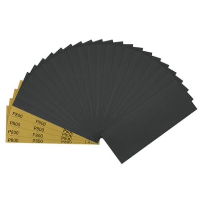Sandpaper 800 Grit 25 Sheets, Wet Dry Sand Paper 9 x 3.6 Inch - style: 800 Grits