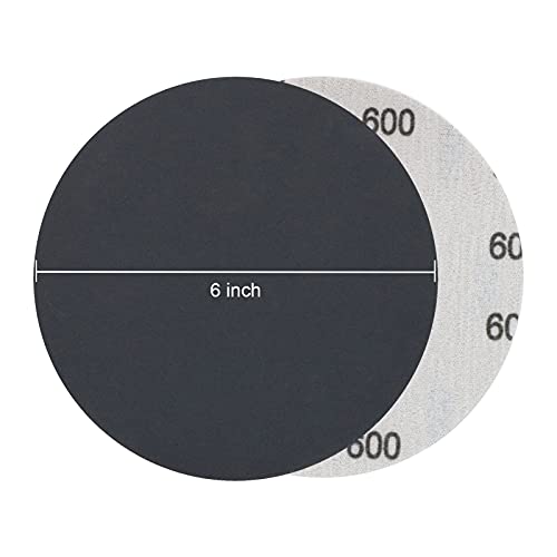 VIBRATITE 600 Grit 6 Inch Hook & Loop Sanding Discs, 30PCS - size: 6 Inch (600 Grit)