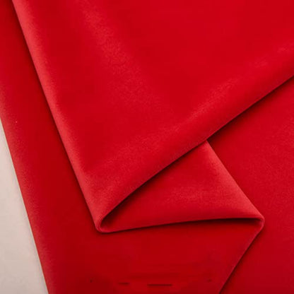 TinaKim Velvet Fabric for Upholstery Sofa Chair Cover Material (Red, by The Yard) - color: Red, size: Cut by the yard